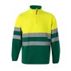 TWO-TONE fleecová mikina polozips