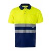 Reflexné TWO-TONE polo modrá+čierna