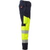 Reflexné nohavice WORKING žltá/modrá