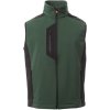CORK softshellová vesta zelená