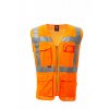 Reflexná vesta EXTRA MESH oranžová