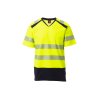 Reflexné tričko WAY žltá+modrá