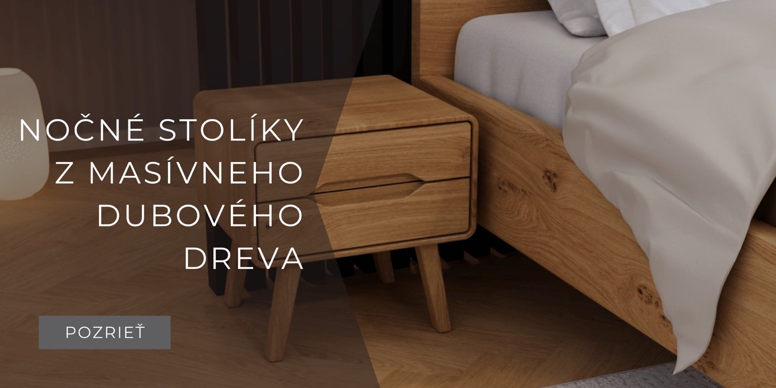 Masívne dubové nočné stolíky