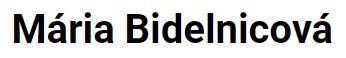 Mária Bidelnicová