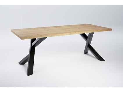 Dubový stôl z masívu JEL 100 BIG (Rozmer stola 160x100 cm)