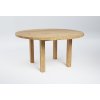 Okrúhly dubový stôl z masívu KLASIK (Rozmer stola 160x100 cm)