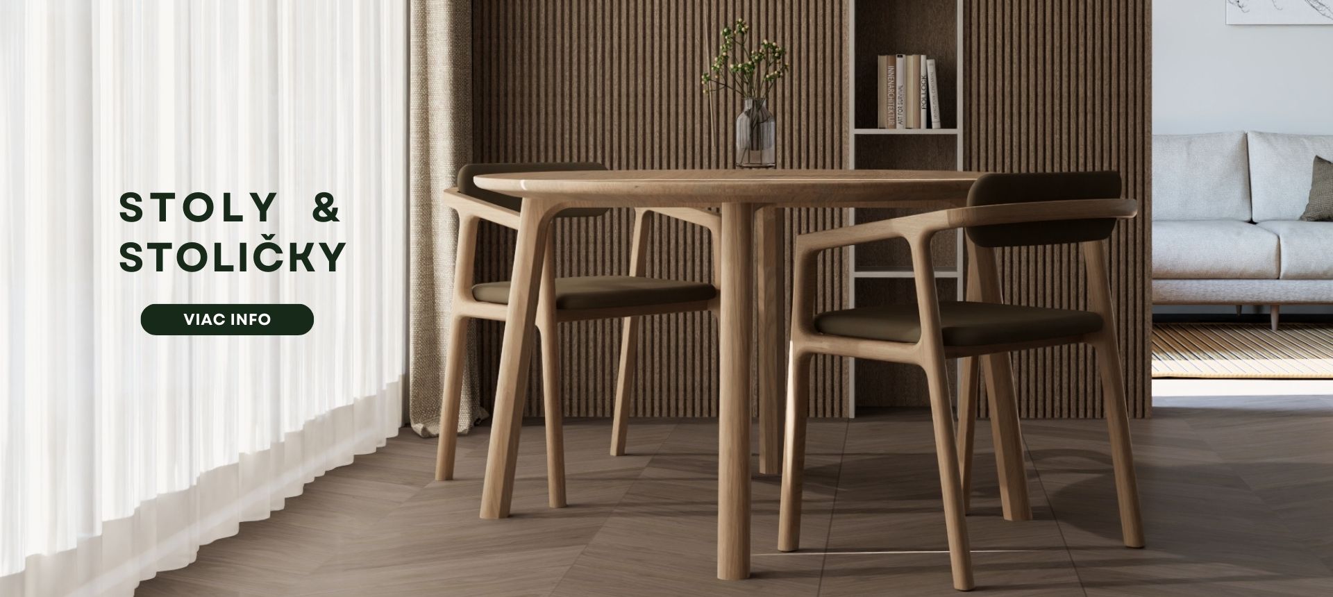 Stoly a stoličky z masívneho dubu