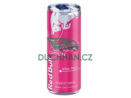 redbull 250ml pink white peach