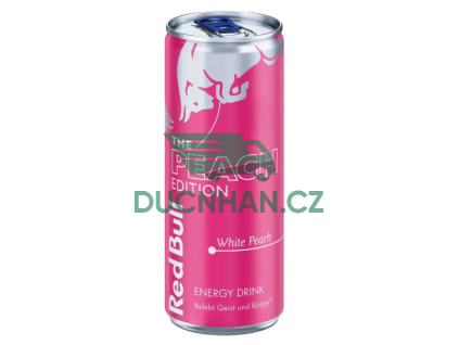 redbull 250ml pink white peach