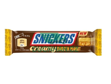 snickers 36g cream smooth peanut