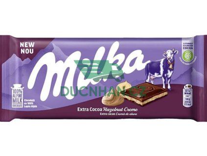 milka extra cocoa hazel. creme