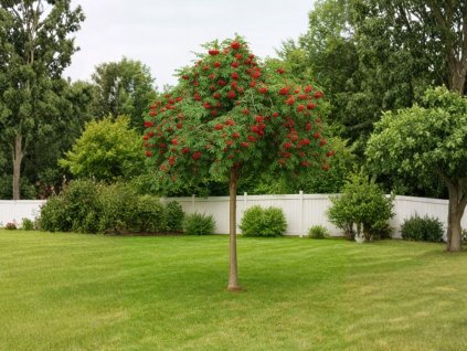 Dreviny na kmienku Jarabina vtáčia Pendula na kmienku, výška 160 180 cm