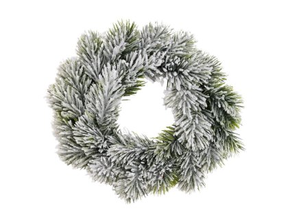 Vianoce Veniec zasnežený 38 cm(2)