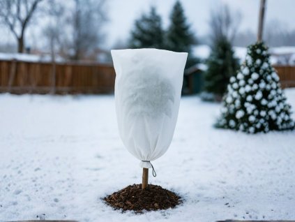 Zimná ochrana rastlín Návlek, 17 g, biely, proti mrazu, vtákom a škodcom, netkaná textília, 130x110 cm, 3 ks(1)