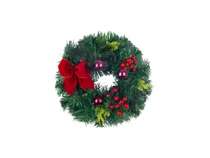 Dekorácia MagicHome Vianoce, veniec, priemer 22 cm