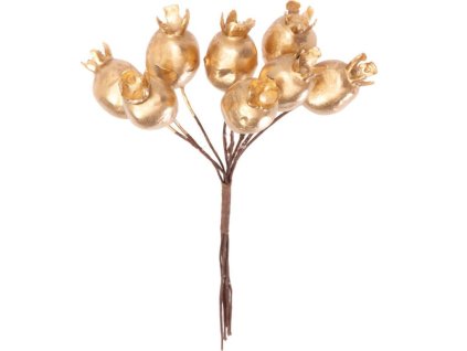 Vetvička MagicHome Vianoce, šípky, zlatá, 13 cm