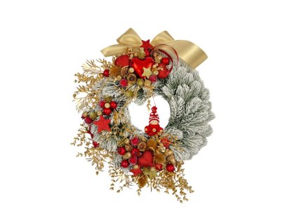 Závesný vianočný veniec Laura, priemer 35 cm