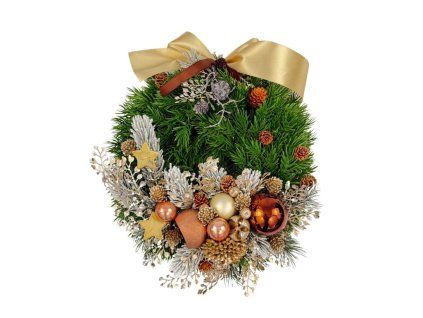 Závesný vianočný veniec Patrícia, priemer 30 cm