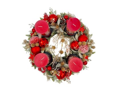 Adventný veniec Alexia, priemer 43 cm
