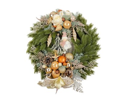 Závesný vianočný veniec Samuel, priemer 50 cm