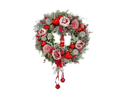 Závesný vianočný veniec Gabriela, priemer 45 cm