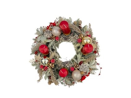 Adventný veniec Nela, priemer 40 cm (2)