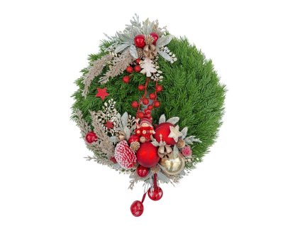 Závesný vianočný veniec Erika, priemer 40 cm
