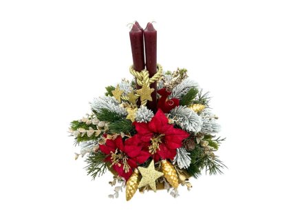 Adventná vianočná ikebana Sviatočná Harmónia