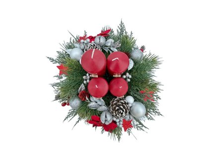 Adventná vianočná ikebana Čaro Vianoc