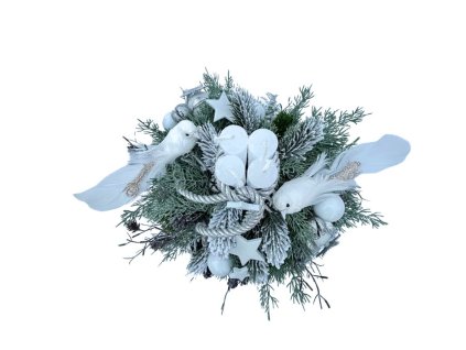 Adventná vianočná ikebana Pokojný Adventný Čas(1)