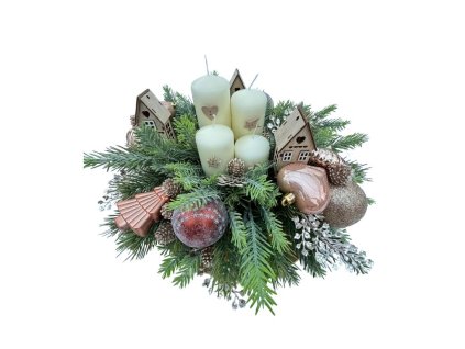 Adventná vianočná ikebana Ella(1)