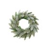 Vianoce Veniec zelený zasnežený 55 cm(3)