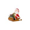 Dekorácia MagicHome Vianoce, Santa na saniach, LED, terakota, 12,6x8,5x11,5 cm (1)