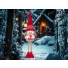 Dekorácia MagicHome Vianoce, Trpaslík, Dievča s vyťahovacími nohami, 13x21x90 cm (5)