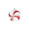 Gule MagicHome Vianoce, 14 ks, červeno biele, s dekoráciou, na vianočný stromček, 8 cm, Sellbox 24 túb (7)