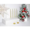 Sviečka MagicHome Vianoce, 25 cm, bal. 4 ks, šampaň, špirálová, točená (1)
