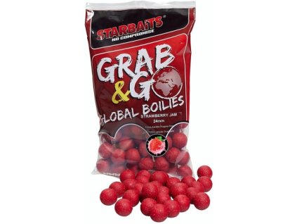 Boilies Starbaits Grab&Go Strawberry Jam 1kg (Priemer 20mm)