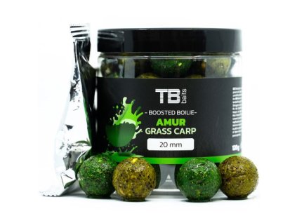 Boostered boilies TB Baits Amur 120g (Priemer 20mm)