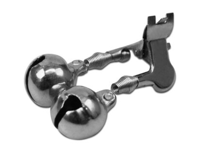 Zvonček Delphin, kovový štipec 16mm / 1ks