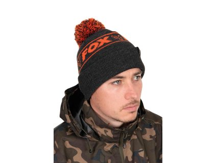 Čiapka Fox Bobbles Black/Orange