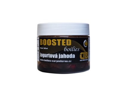 Dipované boilies Carp Inferno Jogurtová jahoda 300ml (Priemer 20mm)