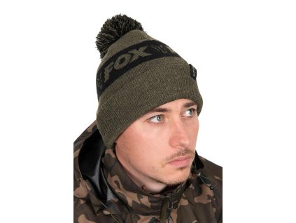 Fox čiapka Collection Bobbles Green/Black