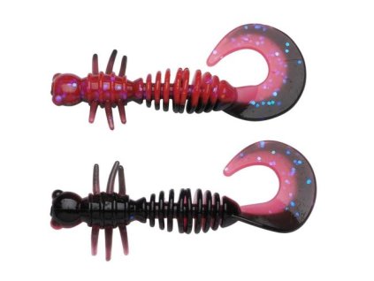 Guma Berkley Curly 55mm Salmon Egg Red/Black