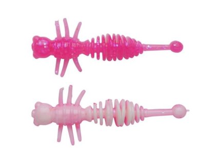 Guma Berkley Larvae 55mm Pink/White