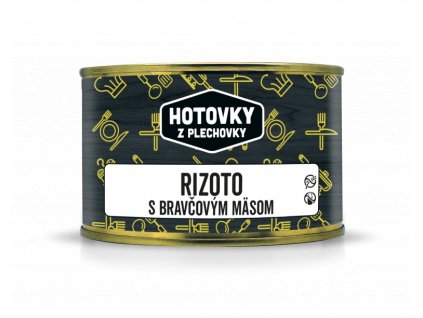 Hotovky z plechovky Rizoto s bravčovým mäsom 400g