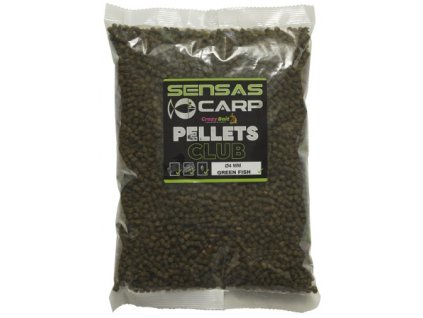 Pelety Sensas Club Green Fish 1kg 4mm