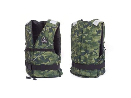Plávacia vesta Aquarius Camo Military (Veľkosť S-M)