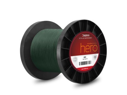 Šnúra Delphin Hero 1000m zelená (Vlasec 0,16mm)