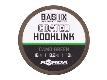 Šnúrka Korda Basix Coated 25lb 10m