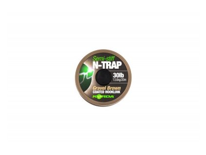 Šnúrka Korda N-Trap Semi Stiff 20lb Gravel Brown